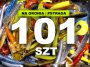 Zestaw 100szt gum na okonia/pstrąga G100