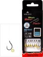 PRZYPON MF - Z GUMKĄ - hak z zadziorem nr 12 / żyłka: 0.18mm/10cm - op.8szt.