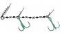 Jaws Double Evo Stinger Fluo Xl - 35kg - Kotwice Nr 2/0 - Op.1szt.