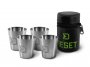Zestaw kieliszków ze stali nierdzewnej RESET 4w1 4x30ml