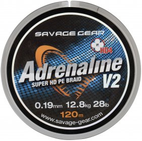 Savage Gear HD4 Adrenaline V2 120m 0.26mm Grey