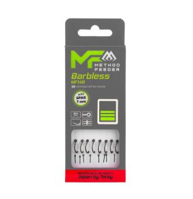 PRZYPON MF - Z IGŁĄ - hak bez zadziora nr 12 / żyłka: 0.20mm/10cm - op.8szt.