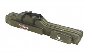 Mikado Pokrowiec na wędki 2 Komorowy 140cm Zielony