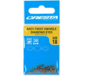 Rolling Swivels Diamond Eyes #18
