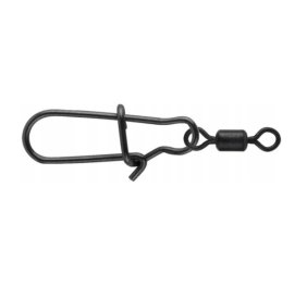 Spro Matte Black Easy Snap+Rg Swivel #1+8