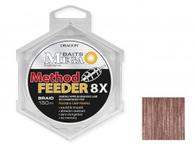 Dragon Method Feeder 8x Sinking 150m 0.14mm Ciemnobrązowa